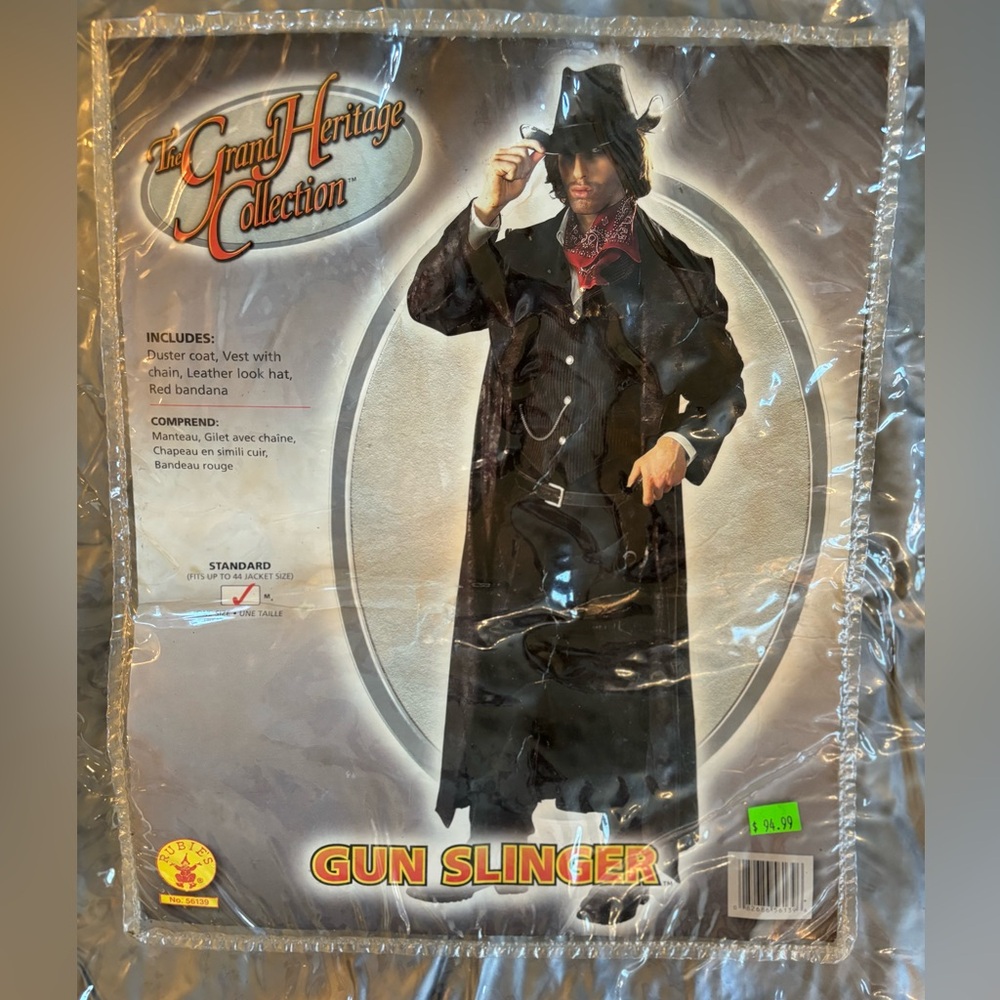 Grand Heritage Collection - Gun Slinger Western Duster Outlaw by Rubie Costume
